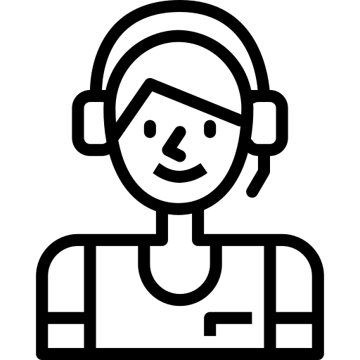 Telemarketer user customer service telemarketer icon