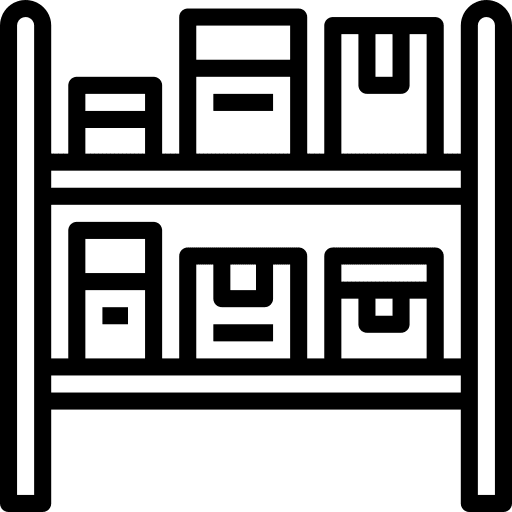 Warehouse shipping and delivery storage bulk icon