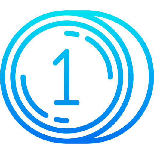 Coin symbol money commerce and shopping icon