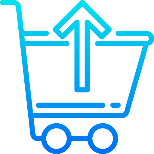 Return shopping cart commerce and shopping purchase icon