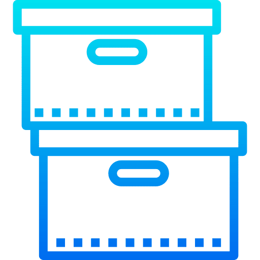 Stack packages logistics commerce and shopping icon