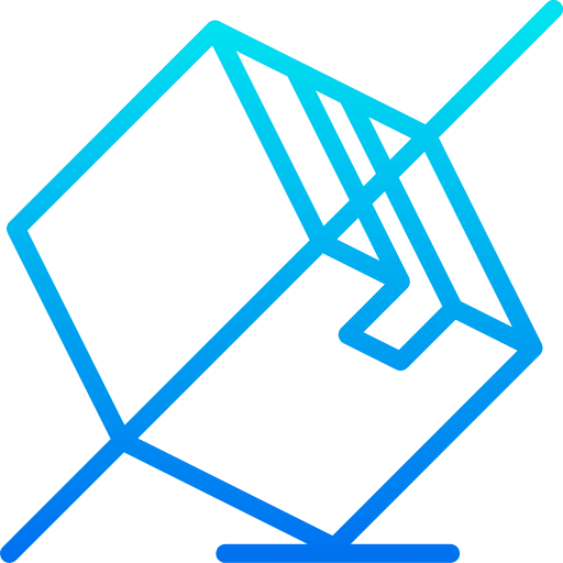 Tilt box tilt commerce and shopping icon