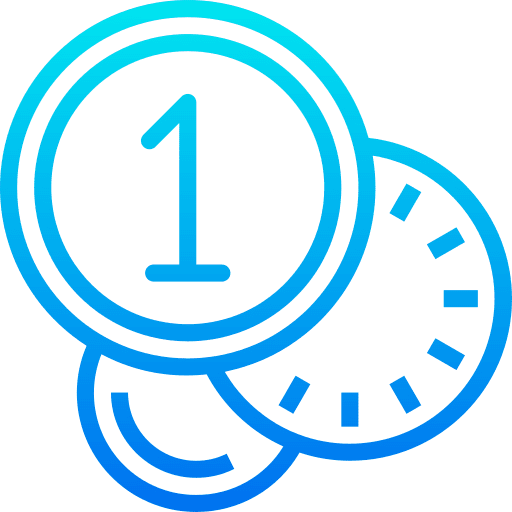 Money business and finance number 1 commerce icon