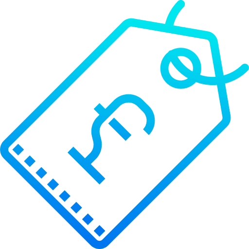 Price tag economy sterling icon