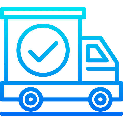 Delivery truck automobile truck shipping and delivery icon