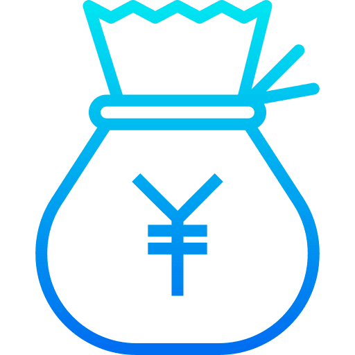 Yens commerce money bag currency icon