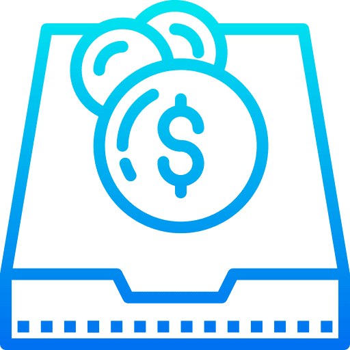 Deposit money pack deposit business and finance icon