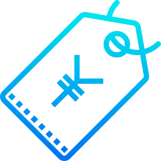 Price yens shopping commerce and shopping icon
