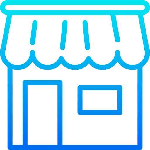 Shop grocery store business food icon