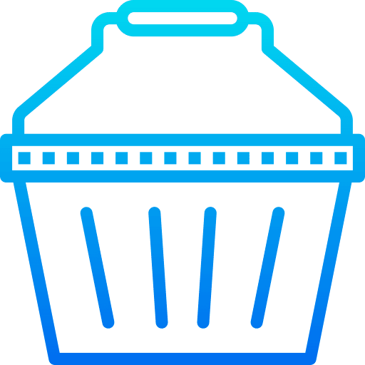 Shopping basket container shop basket icon