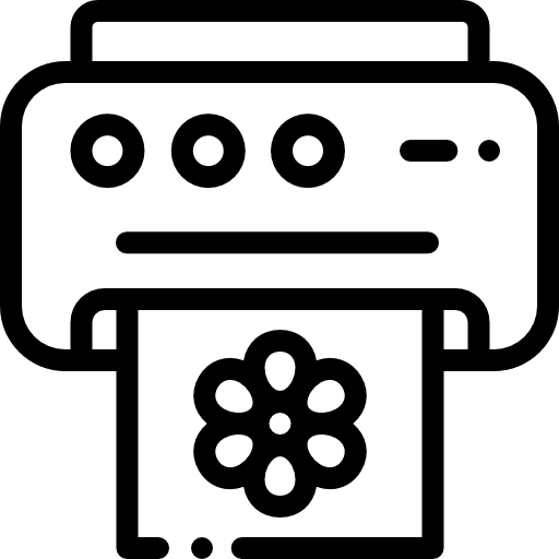 Printer technology tools and utensils paper icon