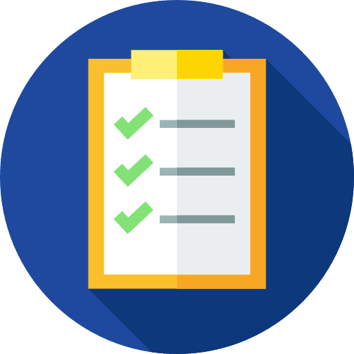 Checklist syllabus criteria list icon