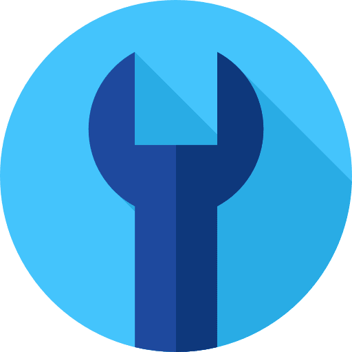 Wrench toolbox construction and tools wrench icon