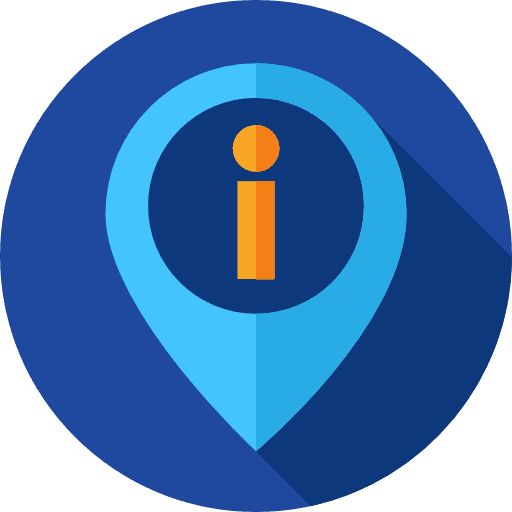 Information point place info location icon