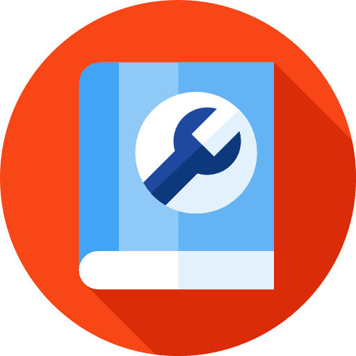 Instructions education construction and tools help icon