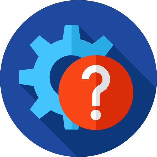 Settings customer service edit tools gear icon