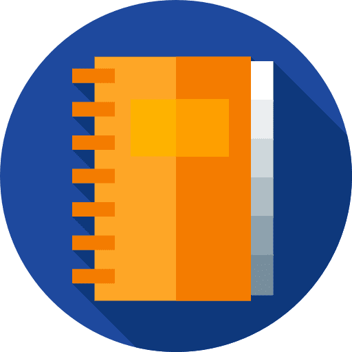 Notebook address book agenda business icon