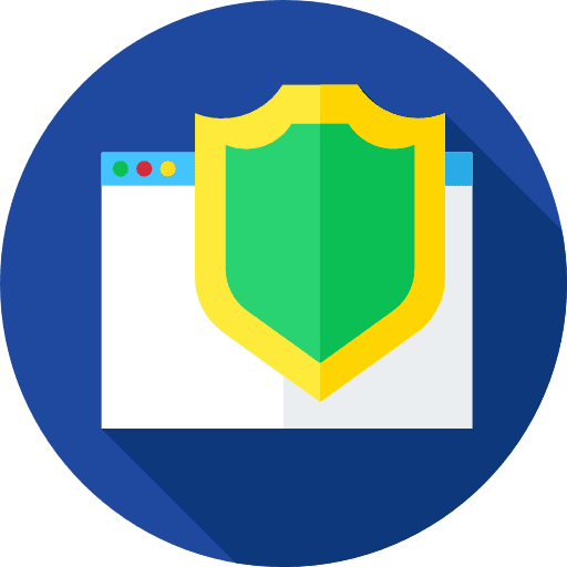 Shield browser antivirus monitor icon