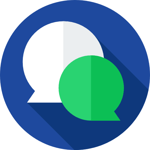 Chat speech bubble conversation multimedia icon