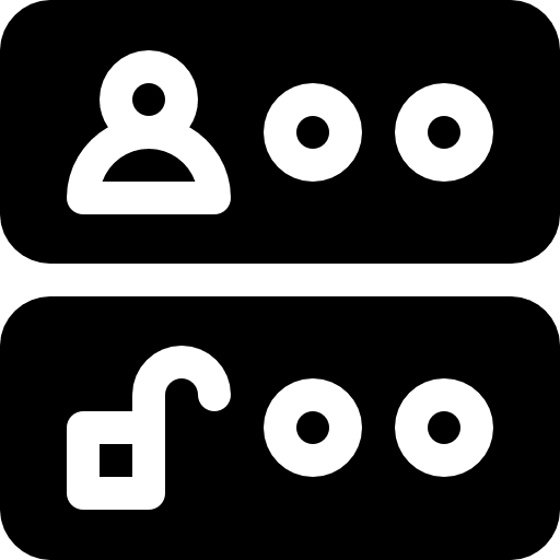 Access system numbers interface icon