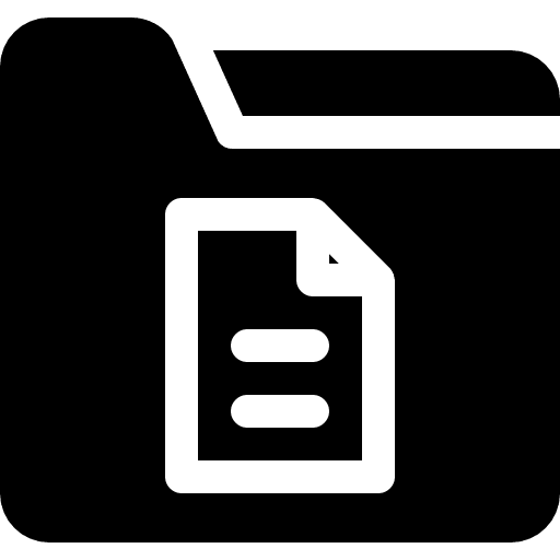 Document storage folders files icon