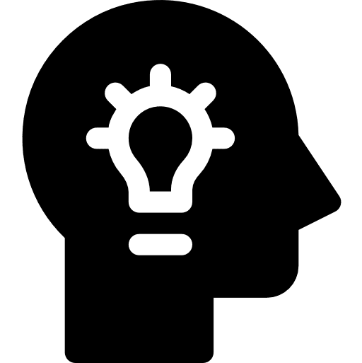 Inspiration know how consideration understand icon