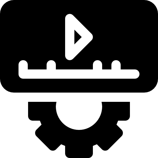 Video editing clipboard interface technology icon