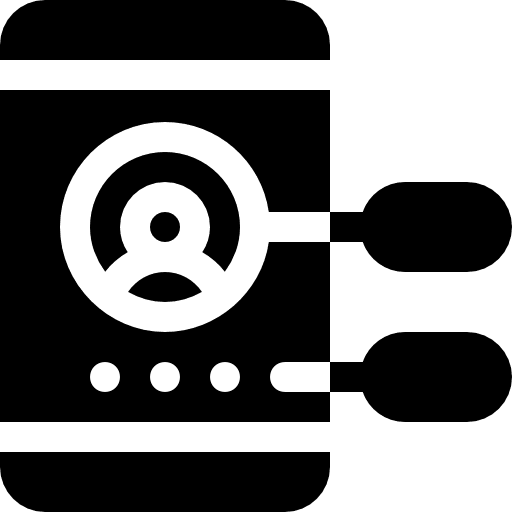 App development profile mobile phone cellphone icon