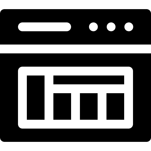 Layout browser design ui icon