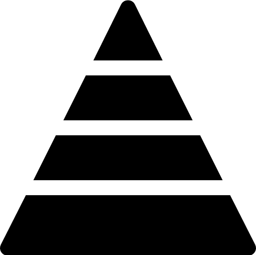 Pyramid pyramid graph analytics icon
