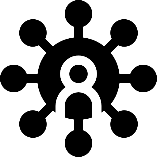 Sharing partnership working network icon