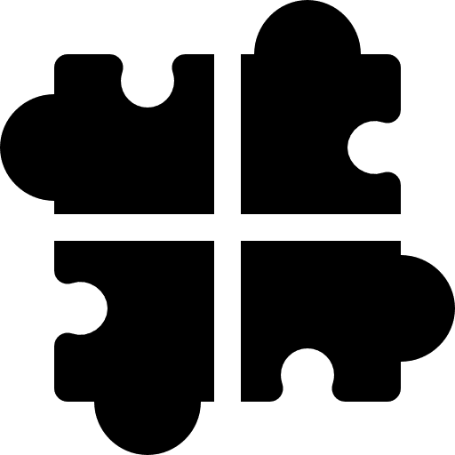 Solution business and finance puzzle hobbies and free time icon