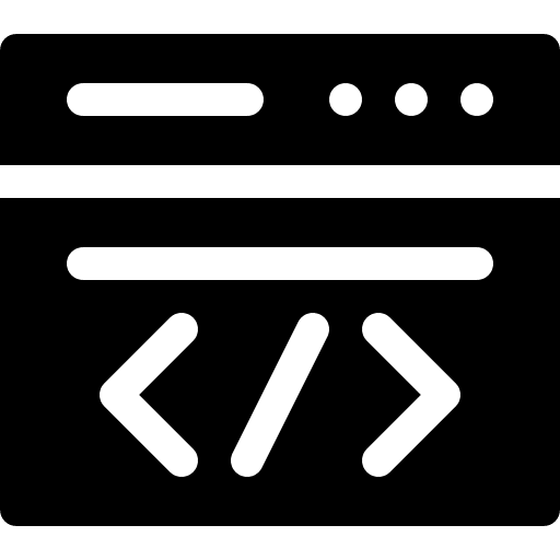 Coding edit tools browser code icon