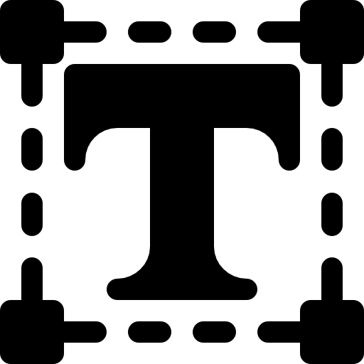 Typography text tool ui text icon