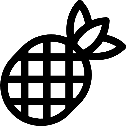 Pineapple pineapples food organic icon