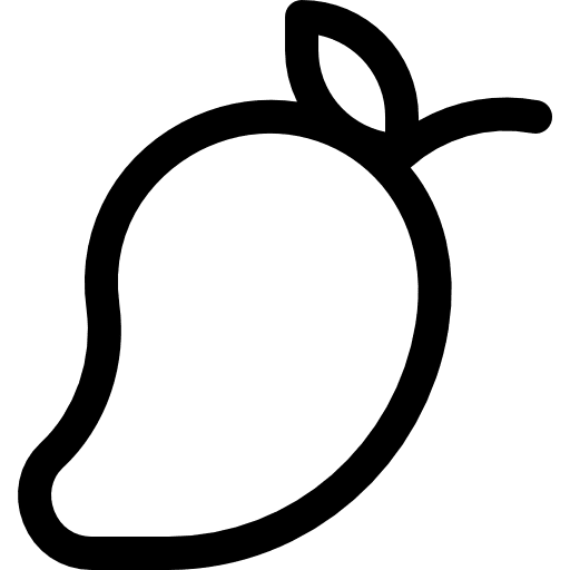 Mango fruit organic vegan icon