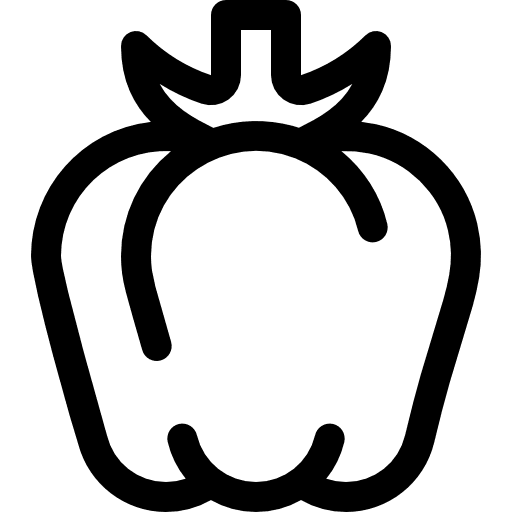 Bell pepper bell pepper organic healthy food icon