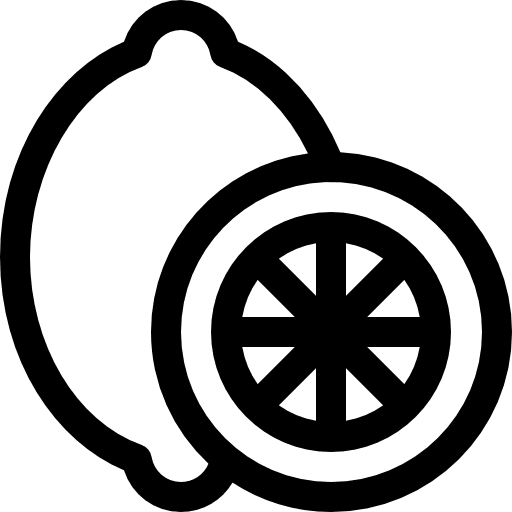 Lemon diet healthy food citrus icon