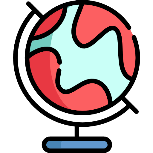 Globe maps and location geography earth globe icon