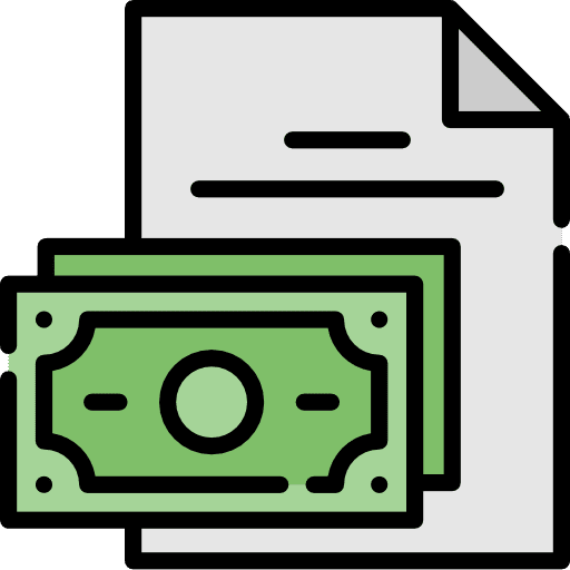 Money file document files and folders icon