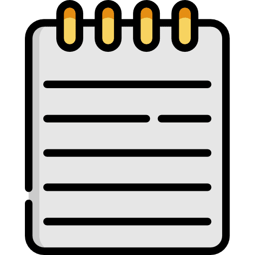 Notebook notepad education writing tool icon