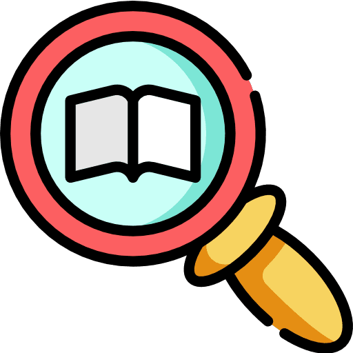 Search open book ui loupe icon