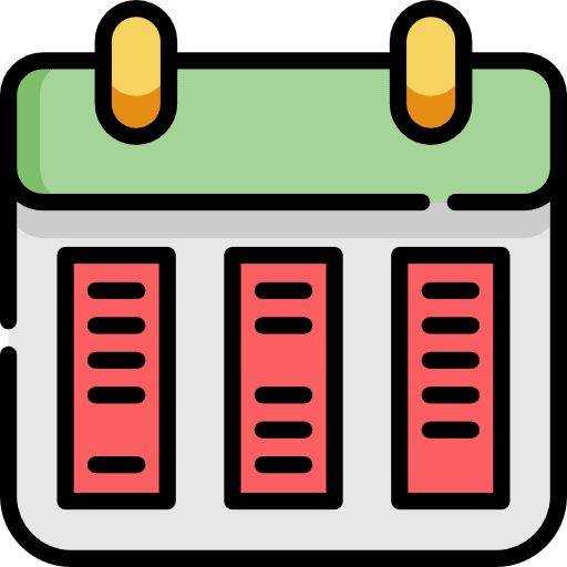 Calendar planning time calendar icon