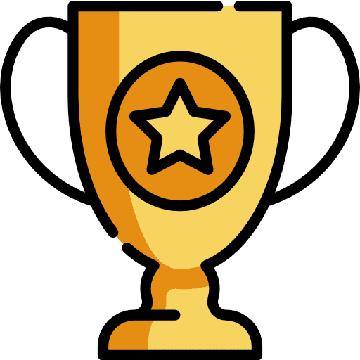 Cup winner sports and competition cup icon