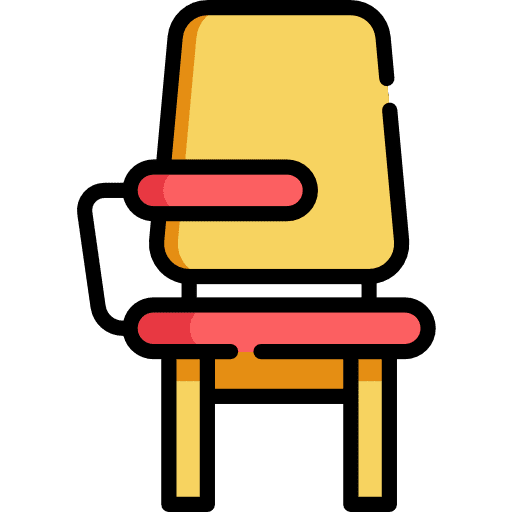 Desk desk chair desk education icon