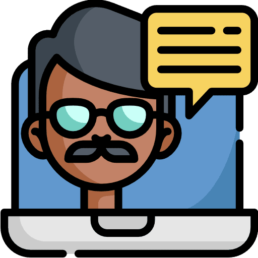 Laptop teacher video player laptop icon