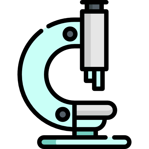 Microscope science education healthcare and medical icon