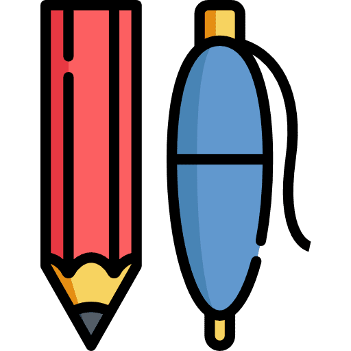 Pencil writing drawing education icon