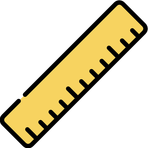 Ruler tools and utensils ruler edit tools icon