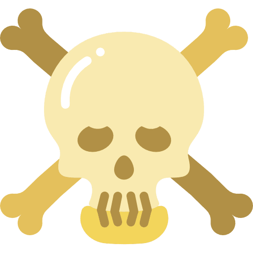 Skull and bones skull and bones poison miscellaneous icon
